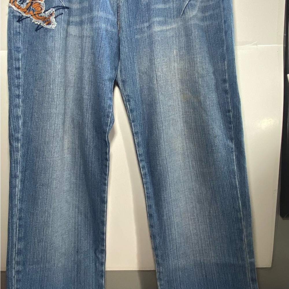 Akademiks Blue Bootcut Men's Jeans